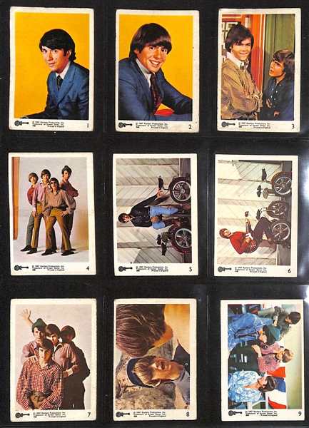 Lot of (2) 1967 A&BC The Monkees Card Sets - Color & B/W