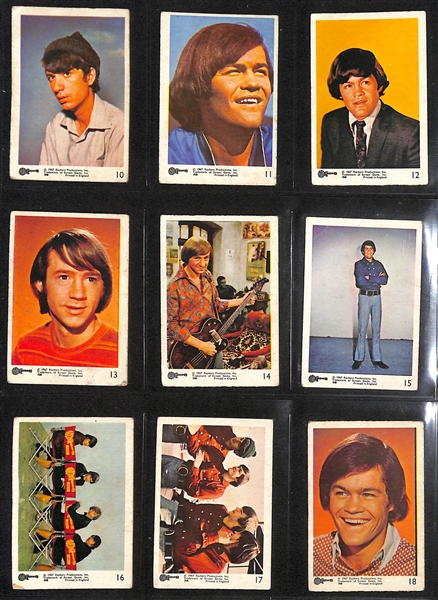 Lot of (2) 1967 A&BC The Monkees Card Sets - Color & B/W