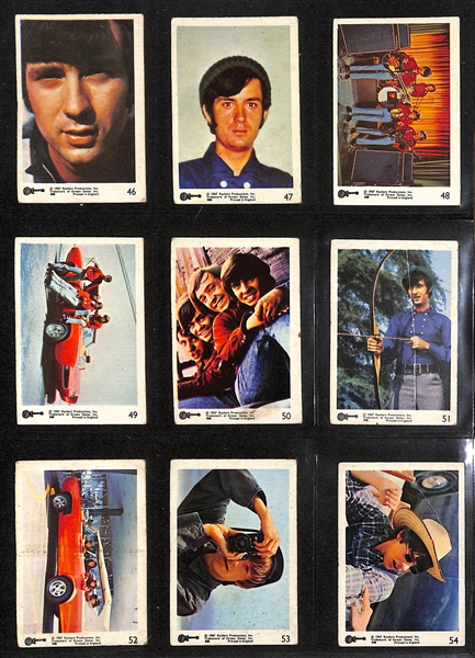 Lot of (2) 1967 A&BC The Monkees Card Sets - Color & B/W