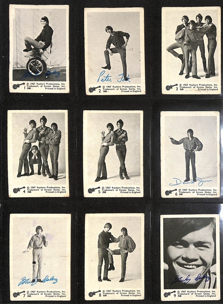 Lot of (2) 1967 A&BC The Monkees Card Sets - Color & B/W