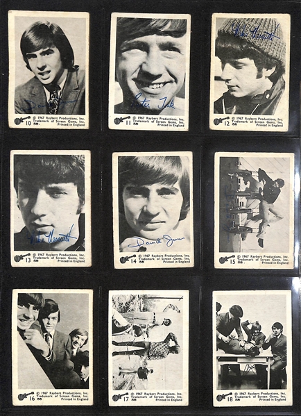 Lot of (2) 1967 A&BC The Monkees Card Sets - Color & B/W