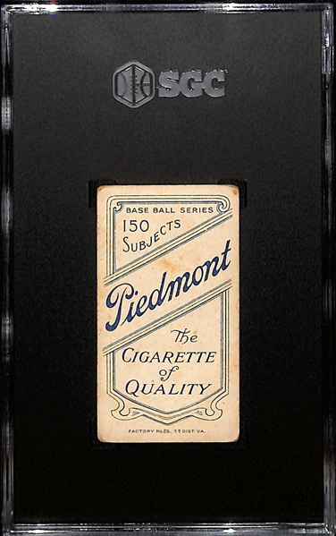 1909 T206 Piedmont Cigarettes Rube Waddell - Throwing (HOF) Graded SGC 3 (The Original Strikeout King!)