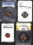 Lot of (4) US Lincoln Pennies - 1909, 1943D, 1946S, 2023