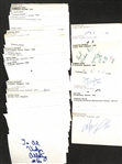 Lot of (200+) Mostly Hockey-Related Signed Index Cards w. Mario Lemieux, Hillary Menard, Harry Boykoff, Jeff Hacket, Bob Ray, Phil Housley, + (JSA Auction Letter)