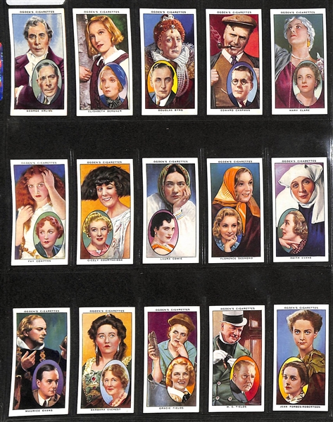 Lot of (5) 1927-1938 Cigarette Cards Non-Sport Sets - Film Stars Themed