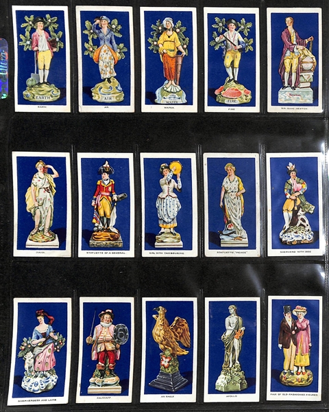 Lot of (6) 1912-1937 Cigarette Cards Non-Sport Sets - Dickens Characters & More, Gods/Goddesses/Ancient Egypt