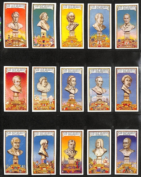 Lot of (6) 1912-1937 Cigarette Cards Non-Sport Sets - Dickens Characters & More, Gods/Goddesses/Ancient Egypt
