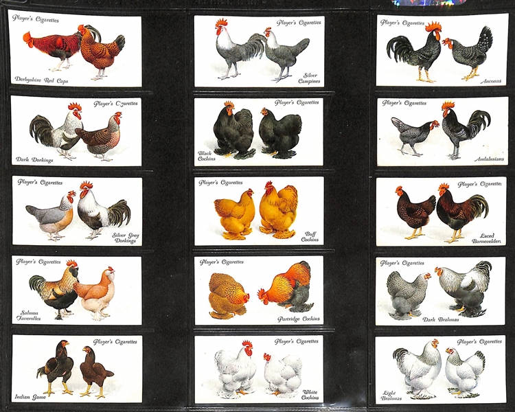 Lot of (7) 1926-1938 Cigarette Card Non-Sport Sets - Birds & Butterflies