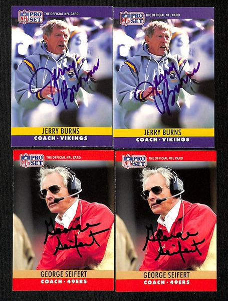 Lot of (70+) 1990 Pro Set Signed Football Cards w. HOFers Jim Kelly, Bruce Smith & Steve McMichael (JSA Auction Letter)