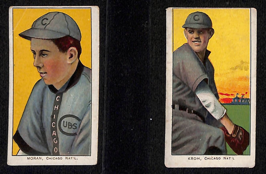 Lot of (8) 1909-11 T206 National League Cards w. Pat Moran