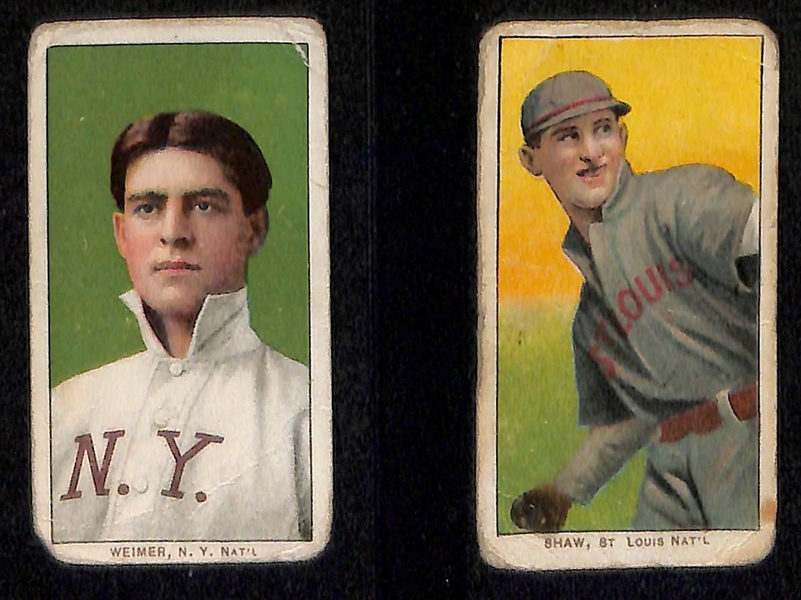 Lot of (8) 1909-11 T206 National League Cards w. Pat Moran