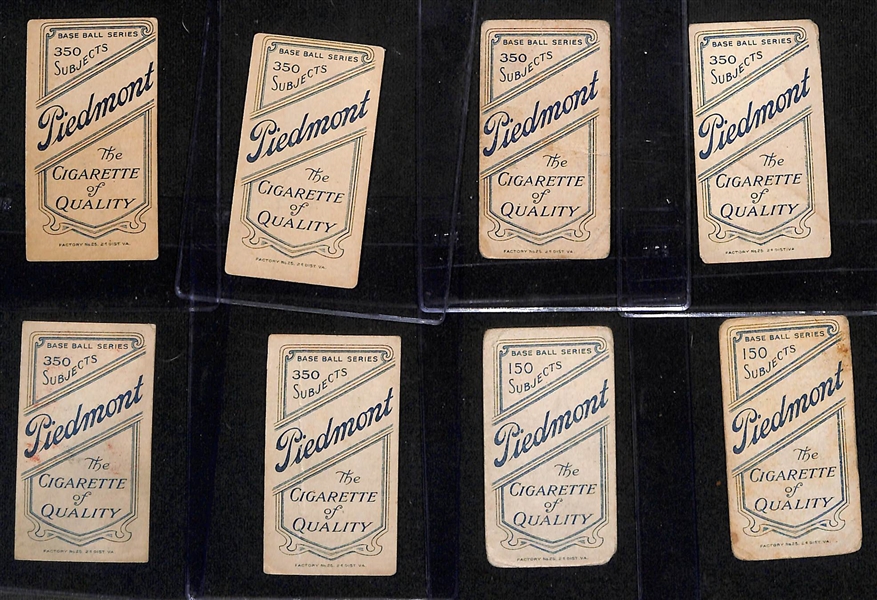 Lot of (8) 1909-11 T206 National League Cards w. Pat Moran
