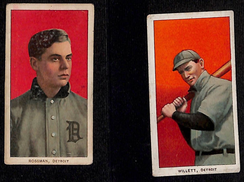 Lot of (7) 1909-11 T206 American League Cards w. Boss Schmidt