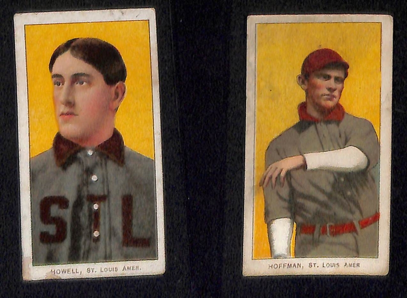 Lot of (7) 1909-11 T206 American League Cards w. Boss Schmidt