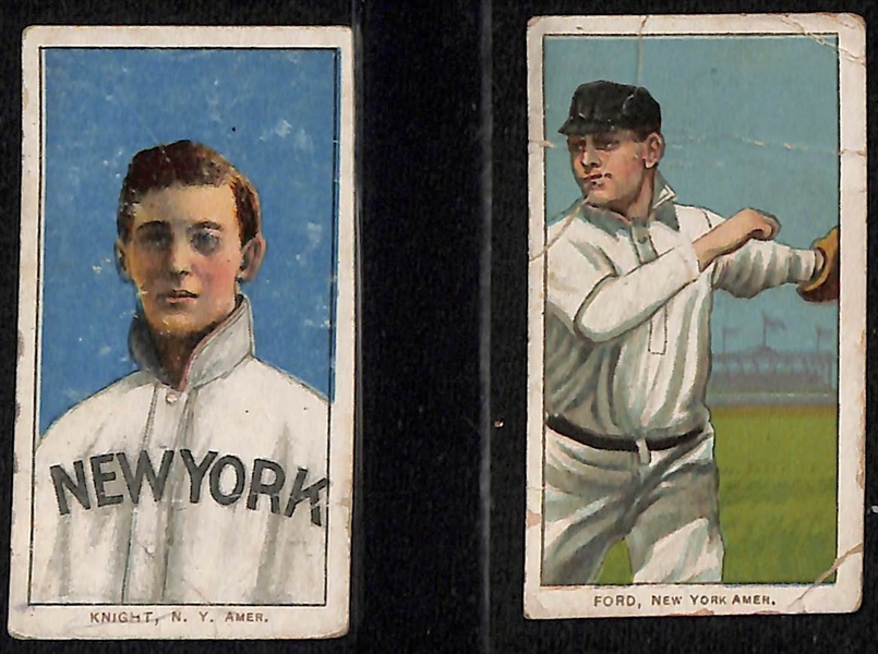 Lot of (8) 1909-11 T206 American  League Cards w. Jack Knight