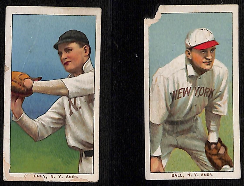 Lot of (8) 1909-11 T206 American  League Cards w. Jack Knight