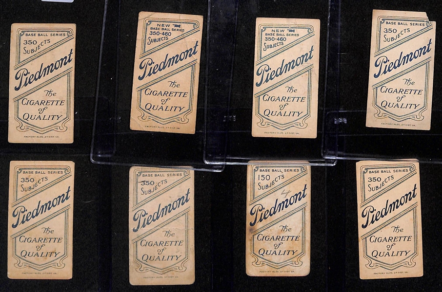 Lot of (8) 1909-11 T206 American  League Cards w. Jack Knight