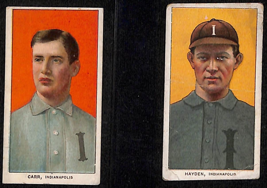 Lot of (9) 1909-11 T206 Minor League Cards w. Lave Cross