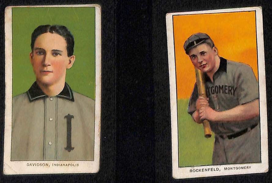 Lot of (9) 1909-11 T206 Minor League Cards w. Lave Cross