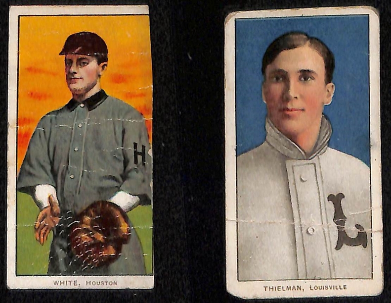 Lot of (9) 1909-11 T206 Minor League Cards w. Lave Cross