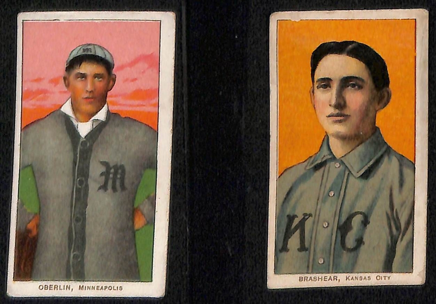 Lot of (9) 1909-11 T206 Minor League Cards w. Chick Ganzel