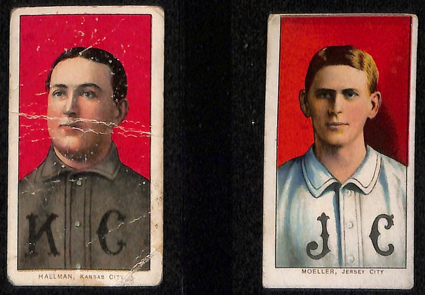 Lot of (9) 1909-11 T206 Minor League Cards w. Chick Ganzel