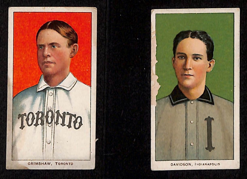 Lot of (9) 1909-11 T206 Minor League Cards w. Chick Ganzel