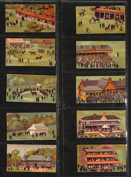 Lot of (3) 1914-1938 Cigarette Card Sets - Jockeys & Horse Racing