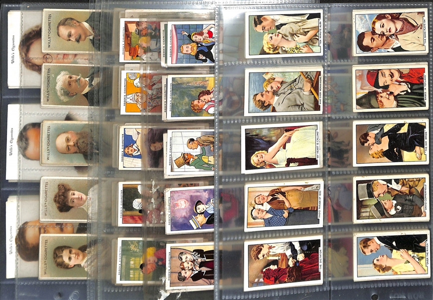 Lot of (4) 1911-1937 Cigarette Non-Sport Card Sets - Movie Stars, Musical Celebrities, & British Authors