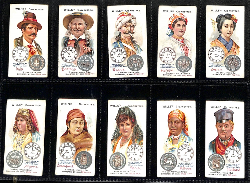 Lot of (5) 1909-1923 Cigarette Non-Sport Card Sets - Scouts, Actresses, Fish, More