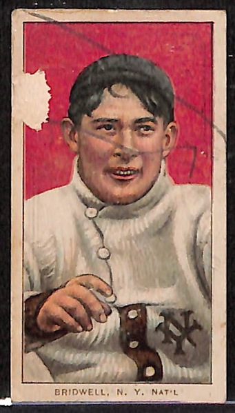 1909-11 T206 Al Bridwell NY Nationals w. Tolstoi Back - RARE