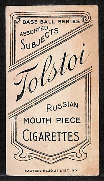1909-11 T206 Al Bridwell NY Nationals w. Tolstoi Back - RARE