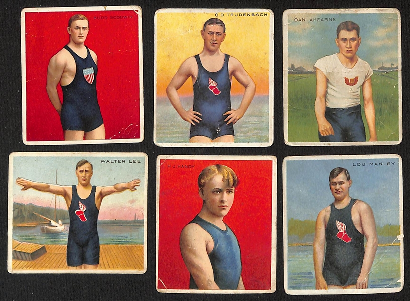 Lot of (9) 1909 T206 American & Minor League Tobacco Cards w. George Mullen & (16) 1911 Mecca Athletes Cards