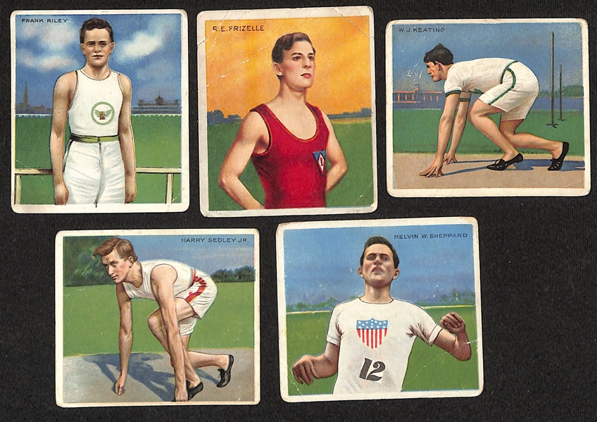 Lot of (9) 1909 T206 American & Minor League Tobacco Cards w. George Mullen & (16) 1911 Mecca Athletes Cards
