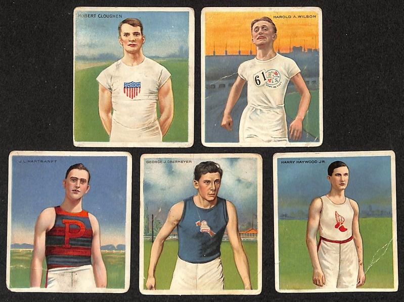 Lot of (9) 1909 T206 American & Minor League Tobacco Cards w. George Mullen & (16) 1911 Mecca Athletes Cards