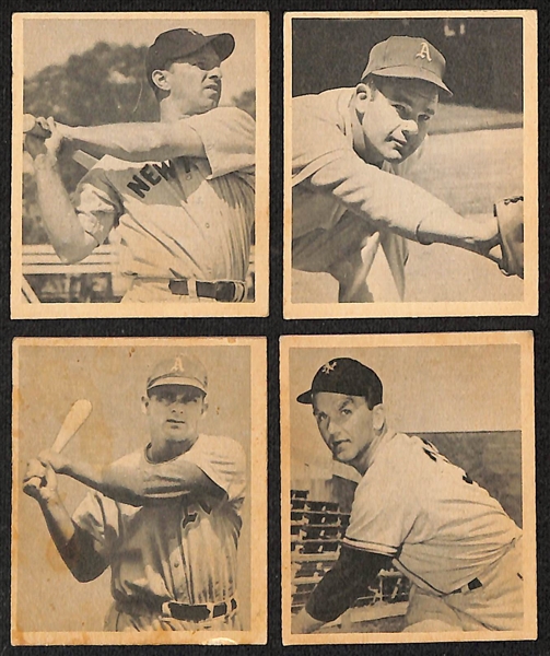 Lot of (12) 1948 Bowman Baseball Cards w. Bob Elliott & Johnny Mize
