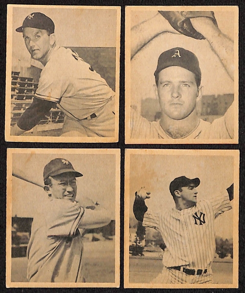Lot of (12) 1948 Bowman Baseball Cards w. Audie Galan & Marty Marion