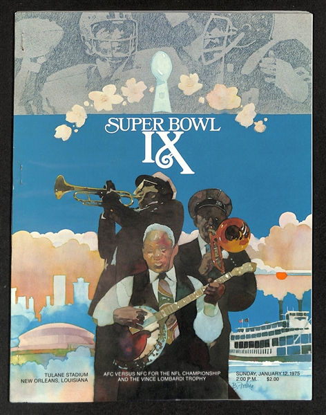 Lot of (3) Super Bowl Programs from Super Bowls IX (1975), XI (1977), XIII (1979)