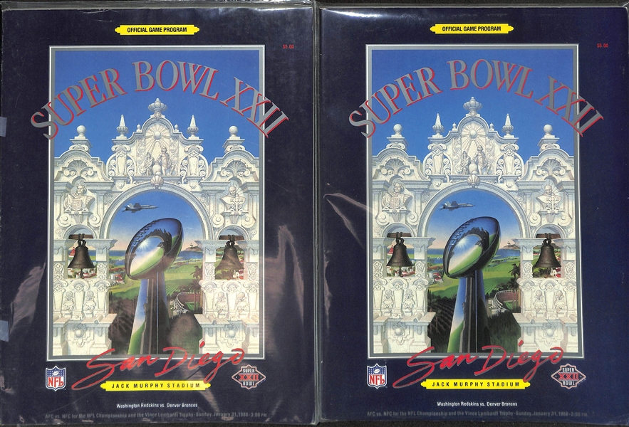 Lot of (10) Super Bowl Programs 1984-1990 