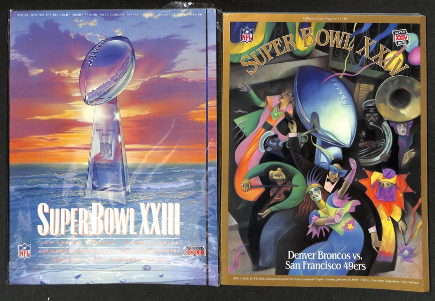 Lot of (10) Super Bowl Programs 1984-1990 