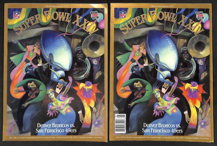 Lot of (10) Super Bowl Programs 1984-1990 