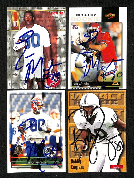 Lot of (155+) Signed Football Cards w. Dermontti Dawson, Joey Galloway, Eric Moulds, Bobby Engram & More + (JSA Auction Letter)