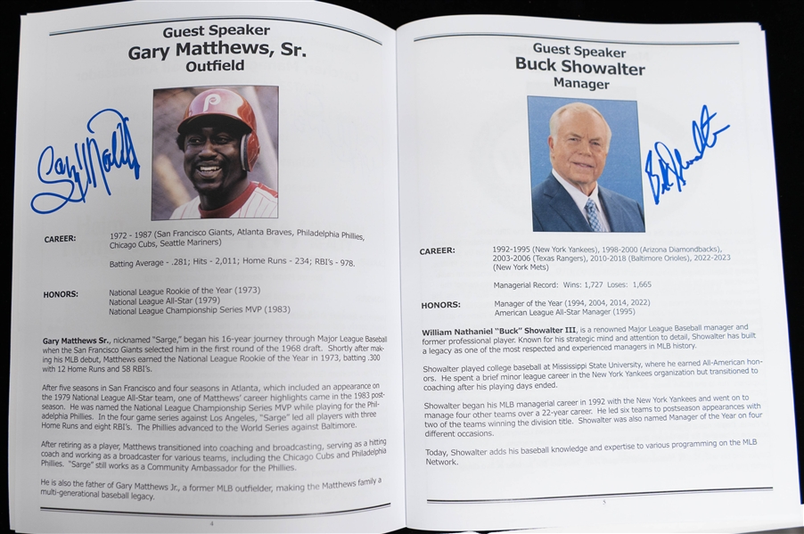 Signed Sports Memorabilia Lot w. Kent Tekulve, Buck Showalter (JSA Auction Letter)