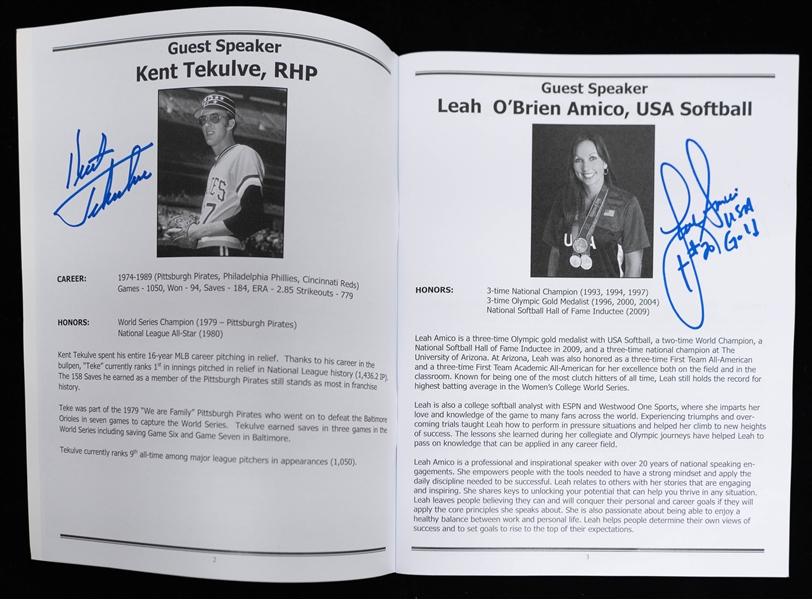 Signed Sports Memorabilia Lot w. Kent Tekulve, Buck Showalter (JSA Auction Letter)