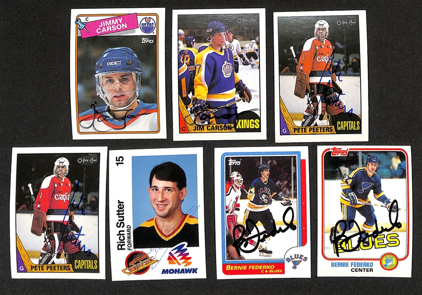 Lot of (215+) Signed Hockey Cards inc. Bryan Trottier, Cam Neely, & John Vanbiesbrouck (JSA Auction Letter)