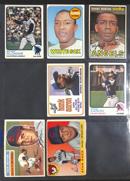 Lot of (400) Assorted 1956-1973 Topps Baseball Cards w. 1970 Johnny Bench & 1971 Hank Aaron