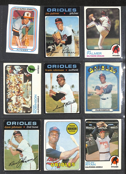 Lot of (400) Assorted 1956-1973 Topps Baseball Cards w. 1970 Johnny Bench & 1971 Hank Aaron