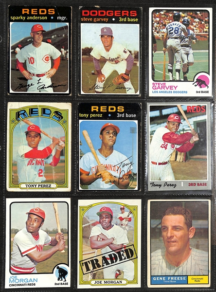 Lot of (400) Assorted 1956-1973 Topps Baseball Cards w. 1970 Johnny Bench & 1971 Hank Aaron