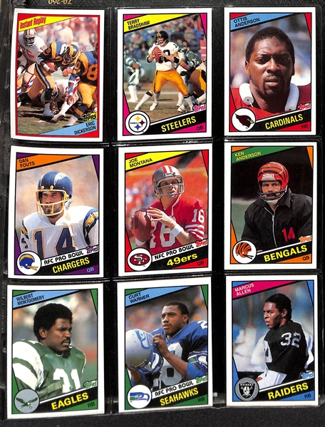 Lot of (8) 1979-1999 Graded Baseball & Football w. 1982 Fleer Ripken PSA 5 & 1984 Topps Dan Marino SGC 8 & (5) 1948 Bowman Football Cards
