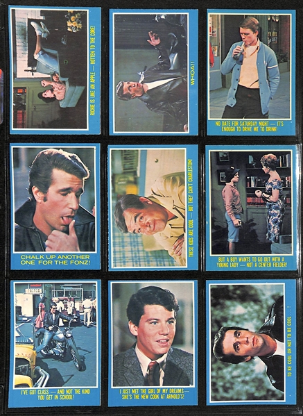 1976 Topps Happy Days Complete Set of (44) Cards & 2001 U.S. Presidential Pocket Knife Set of 43 with Case Presidents Washington to Bush In Original Briefcase